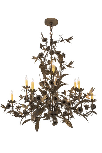 Le Printemps Nine Light Chandelier in Antique Brass Matte (57|174872)