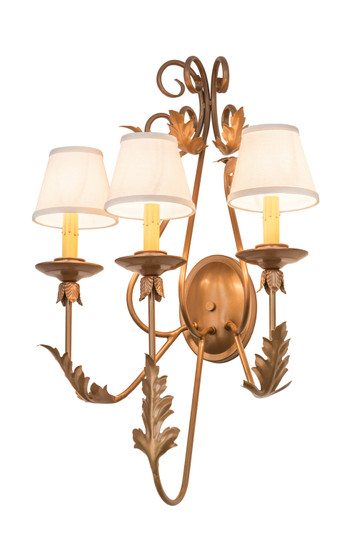 French Elegance Three Light Wall Sconce in Metallic Bronze (57|174347)