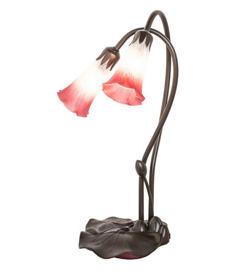 Pink/White Two Light Accent Lamp in Mahogany Bronze (57|173759)