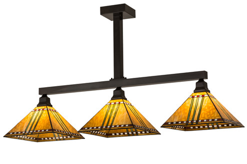 Prairie Corn Three Light Island Pendant in Craftsman Brown (57|173756)