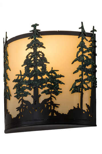 Tall Pines Two Light Wall Sconce in Timeless Bronze/Green Trees (57|173383)