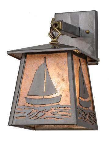 Sailboat One Light Wall Sconce in Industrial Steel (57|172153)