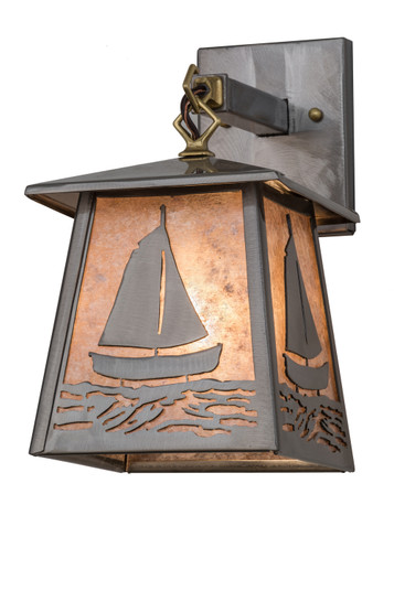 Sailboat One Light Wall Sconce in Steel (57|172153)