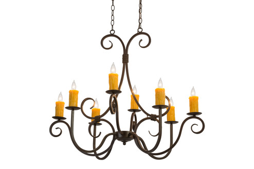 Clifton Eight Light Chandelier in Cafe Noir (57|171478)