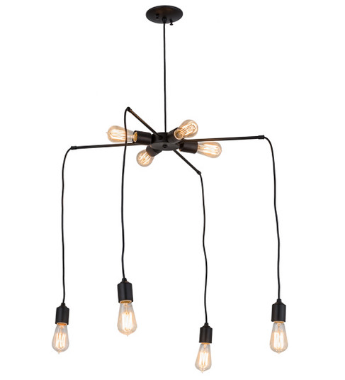 Alva Eight Light Chandelier in Black (57|170890)