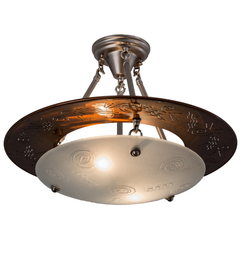 Metro Two Light Pendant in Nickel/Transparent Copper (57|170820)