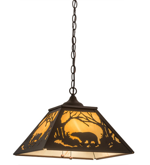 Moose & Black Bear Two Light Pendant in Cafe Noir (57|169952)