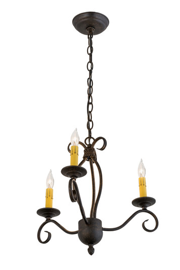 Sienna Three Light Chandelier in Chestnut (57|169826)