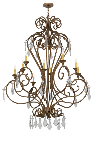 Josephine Ten Light Chandelier in Spanish Gold (57|169309)