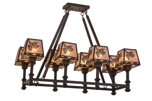 Balsam Pine Eight Light Chandelier in Cafe Noir (57|169306)