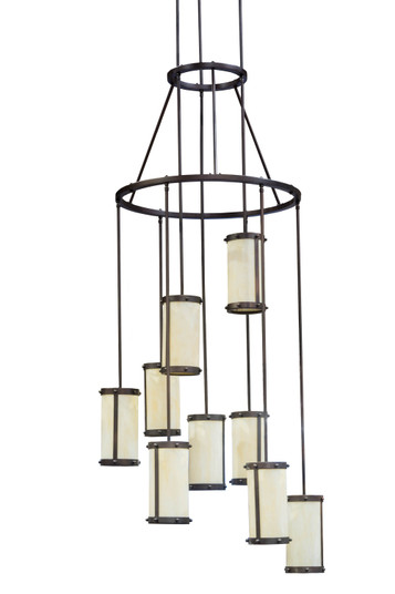 Cartier Nine Light Chandelier in Mahogany Bronze (57|167463)