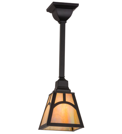 Mission One Light Pendant in Black Metal (57|166514)