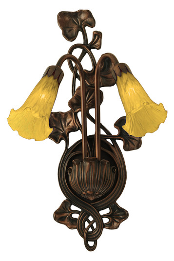 Amber Two Light Wall Sconce in Mahogany Bronze (57|16608)
