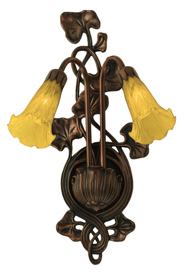 Amber Two Light Wall Sconce in Craftsman Brown (57|16608)