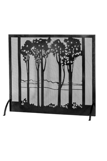 Tall Poplars Fireplace Screen in Black Metal (57|165940)