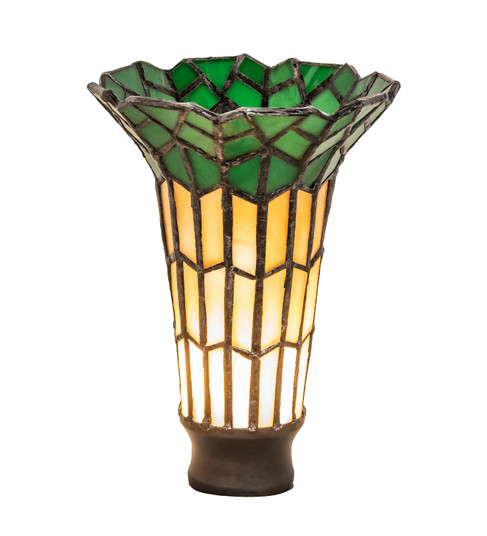 Stained Glass Pond Lily Shade in Mahogany Bronze (57|16582)