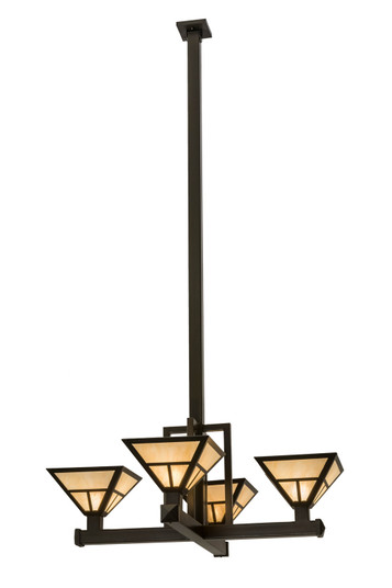T'' Mission'' Four Light Inverted Pendant in Timeless Bronze (57|164847)