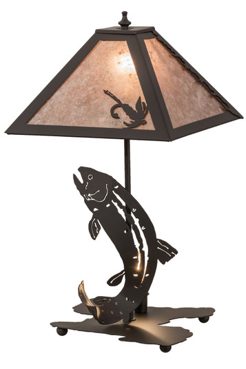 Leaping Trout Two Light Table Lamp in Oil Rubbed Bronze (57|164182)