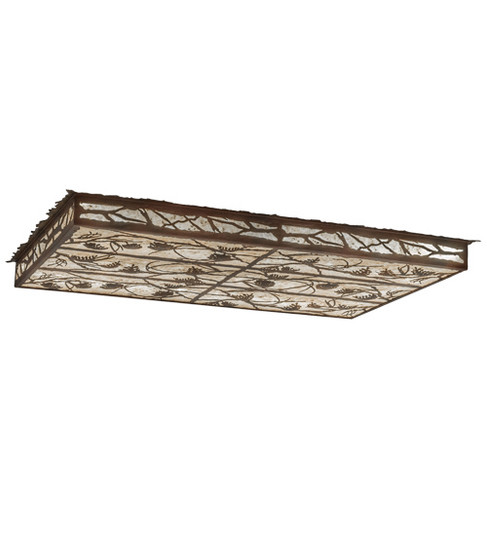 Whispering Pines LED Flushmount in Rust & Wrought Iron (57|164127)