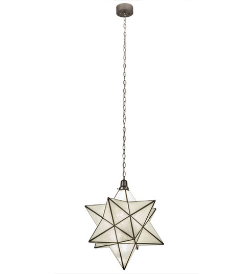 Moravian Star LED Pendant in Brushed Nickel (57|162854)