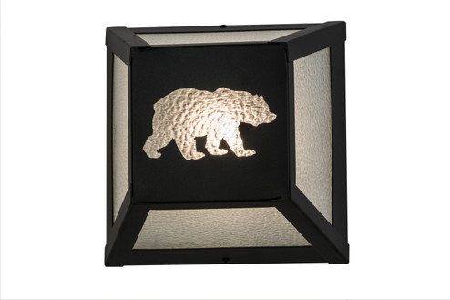 Lone Bear One Light Wall Sconce in Black Metal (57|162703)