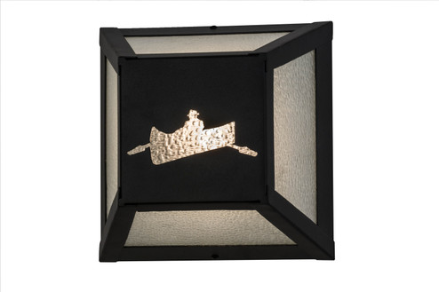 Canoe One Light Wall Sconce in Black Metal (57|162701)