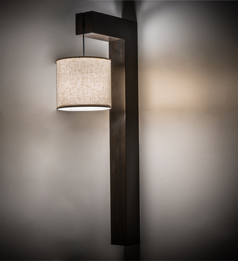 Cilindro One Light Wall Sconce in Black Metal (57|162608)