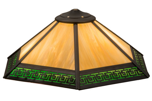 Greek Key Mission Shade in Craftsman Brown (57|162466)