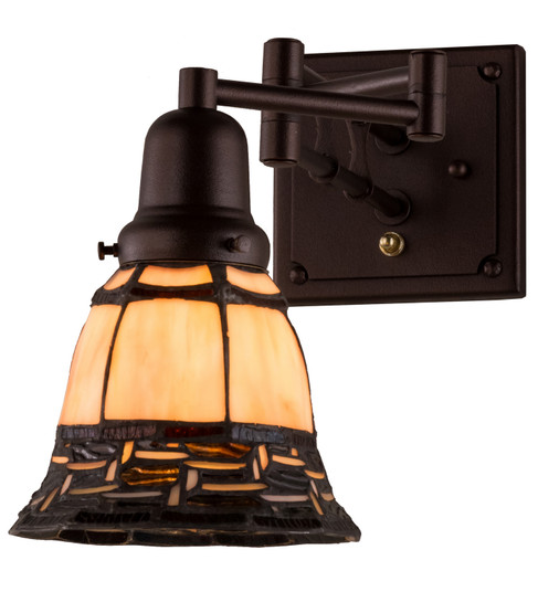 Cilindro One Light Swing Arm Wall Sconce in Custom,Mahogany Bronze (57|161597)