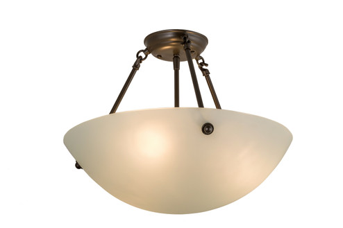 Cypola Three Light Semi-Flushmount in Mahogany Bronze (57|160628)