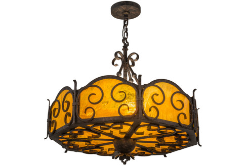 Radha Four Light Pendant in Coffee Bean (57|160260)