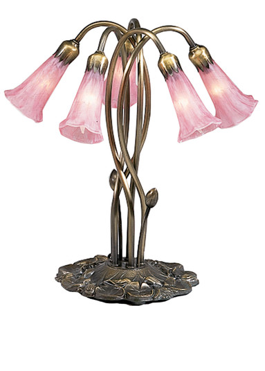 Pink Five Light Accent Lamp in Mahogany Bronze (57|15925)