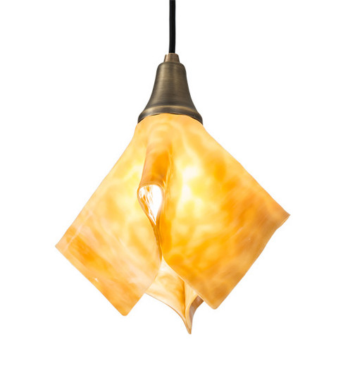 Handkerchief One Light Pendant in Antique Brass (57|158723)