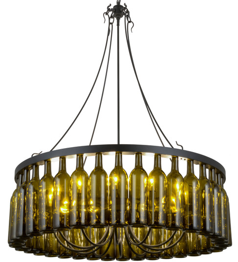 Tuscan Vineyard 12 Light Chandelier in Textured Black (57|158134)