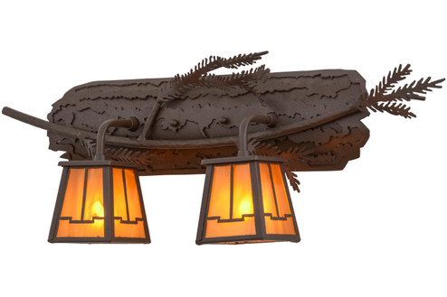 Pine Branch Two Light Wall Sconce in Cafe Noir (57|158071)