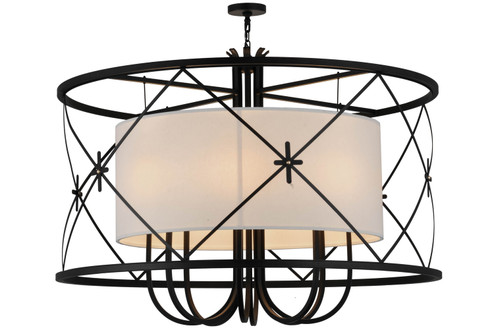 Penelope Eight Light Pendant in Textured Black (57|157973)