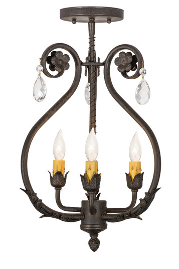 Antonia Three Light Chandelier in Chestnut (57|157893)