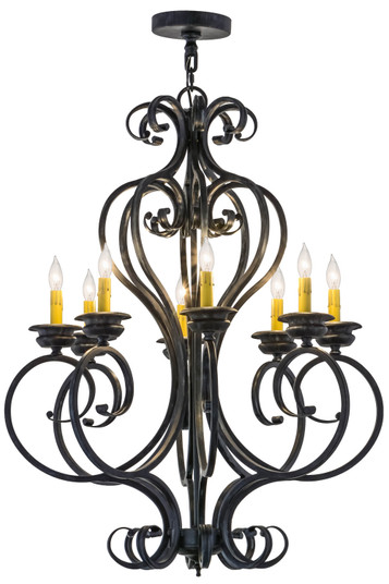 Fernando Eight Light Chandelier in Antique Iron Gate (57|156713)