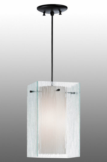 Quadrato One Light Pendant in Textured Black (57|156047) Quadrato One Light Pendant in Textured Black (57|156047)