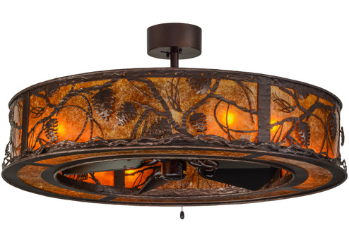 Whispering Pines Eight Light Chandel-Air in Mahogany Bronze (57|154832)