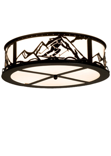 Alpine Four Light Flushmount in Textured Black (57|15435)