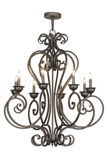Fernando Eight Light Chandelier in French Bronze (57|153862)