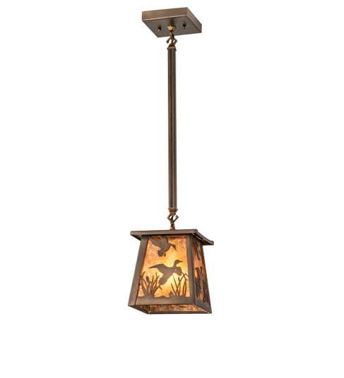 Ducks In Flight One Light Pendant in Antique Copper (57|15285)