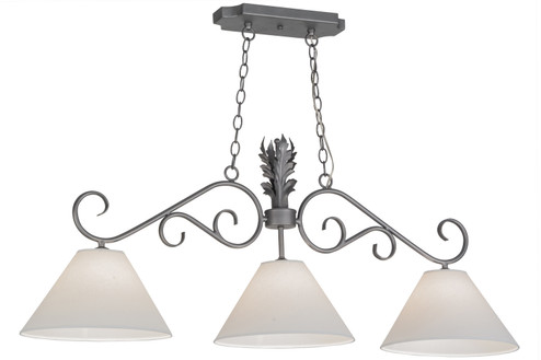 Bristol Three Light Island Pendant in Blackened Pewter (57|152825)