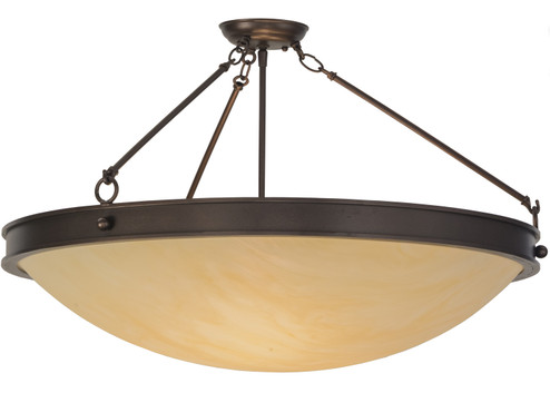 Dionne Three Light Semi-Flushmount in Mahogany Bronze (57|152739)