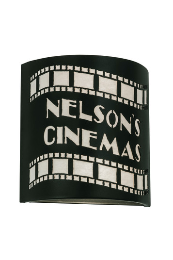 Nelson'S Cinema Two Light Wall Sconce in Textured Black (57|152259)