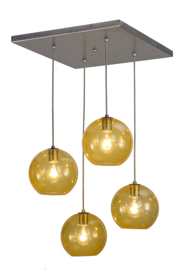 Bola Four Light Pendant in Brushed Nickel Powder Coat (57|151952)