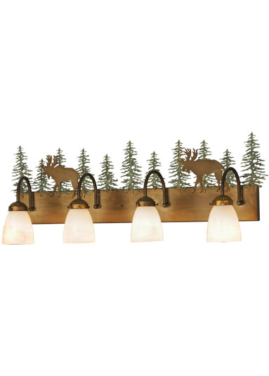 Wandering Moose Four Light Vanity in Antique Copper (57|150316)