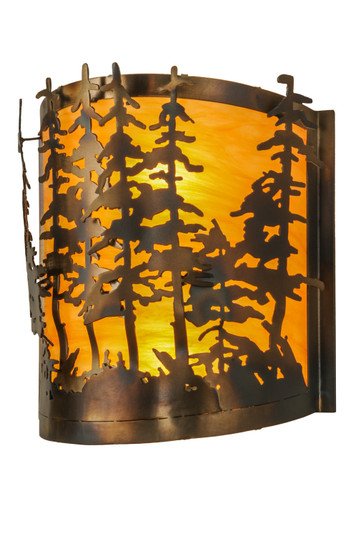 Tall Pines Two Light Wall Sconce in Dark Burnished Antique Copper (57|150243)