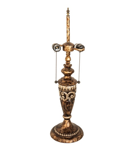 Fluted Two Light Table Base in Gold/Silver (57|150223)